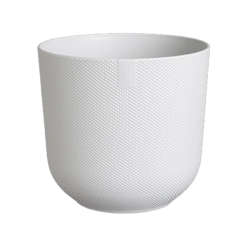 Vaso jazz round bianco Ø23XH21CM, vasi interno esterno - 