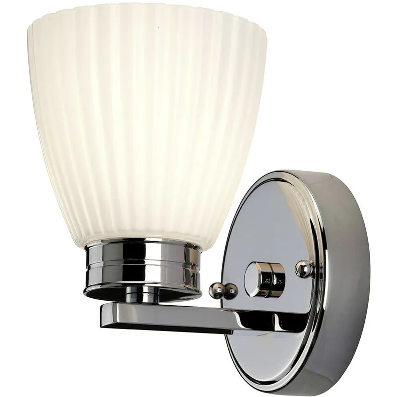 Applique da parete per bagno 1 luce Cromo lucido IP44, G9 - Elstead