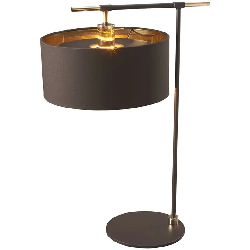 Lampada Da Scrivania Contemporanea Balance Acciaio Ottone Lucido 1 Luce E27