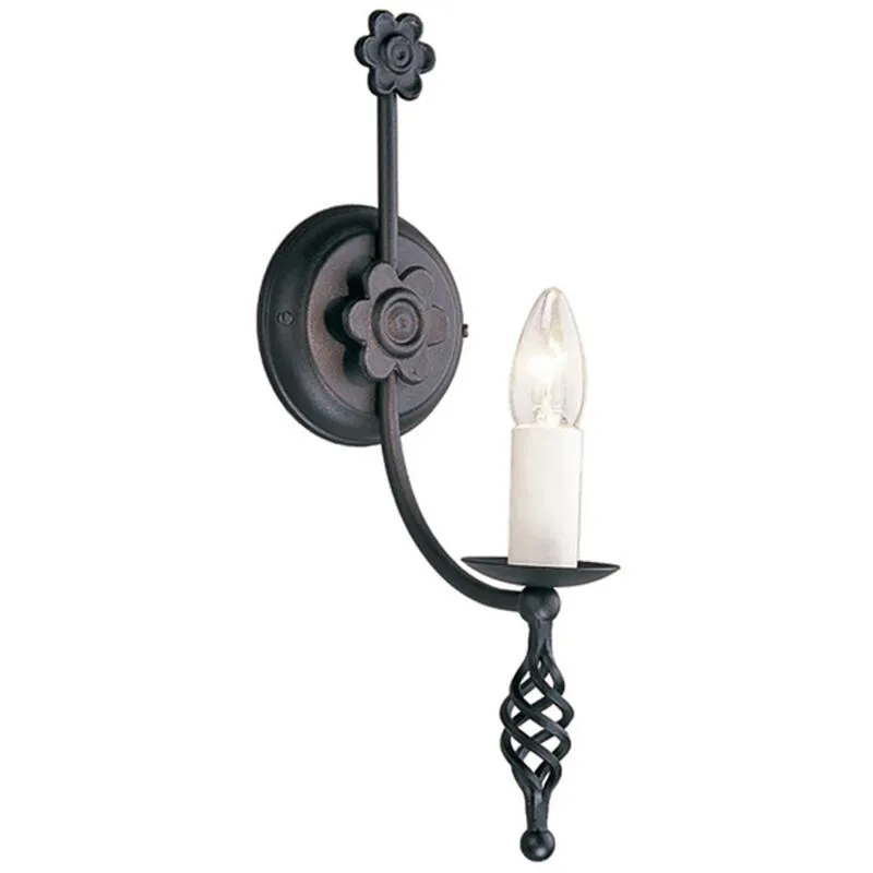 Elstead - Applique Classica Belfry Acciaio Nero 1 Luce E14