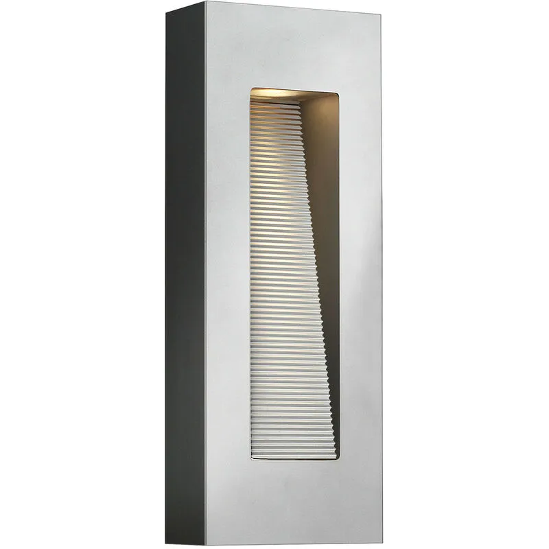 Luna - Applique da esterno a led 2 luci Titanio IP44 - Elstead