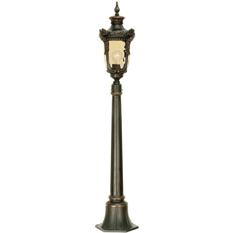 Elstead - Philadelphia - Lampioncino Paletto da Esterno Medio 1 Luce Bronzo Antico IP44, E27