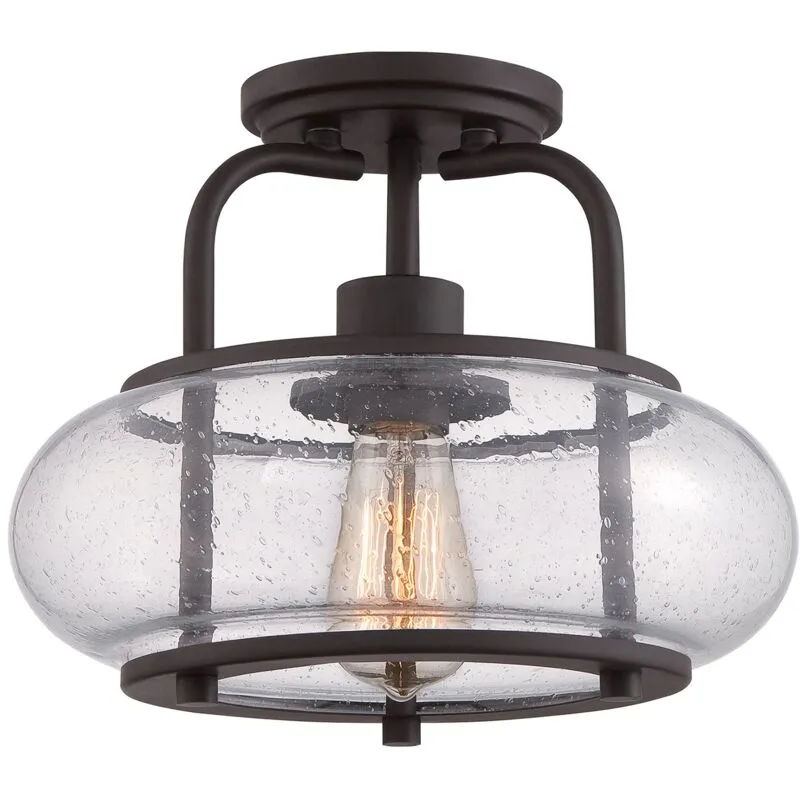 Elstead - Sospensione Industrial Nordica Trilogy Metallo Bronzo Antico 1 Luce E27