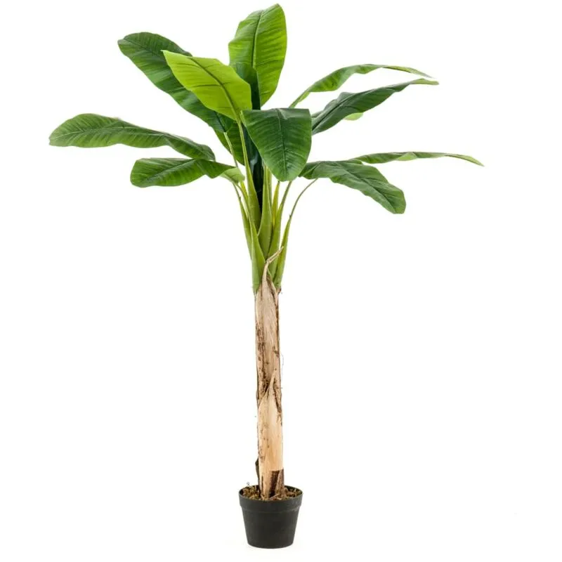 Albero di Banane Artificiale in Vaso 120 cm Emerald