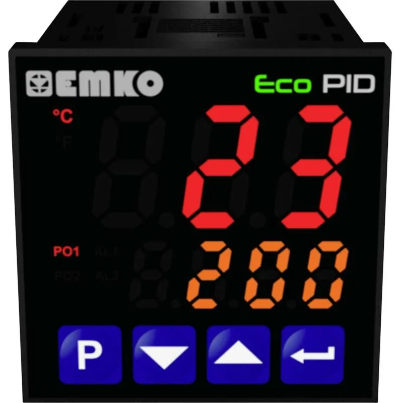 EcoPID.4.5.1R.S.0 Termostato Pt100, j, k, r, s, t, l -199 fino a +999 °c Relè 5 a, ssr (l x l x a) 90 x 48 x 48 mm - 