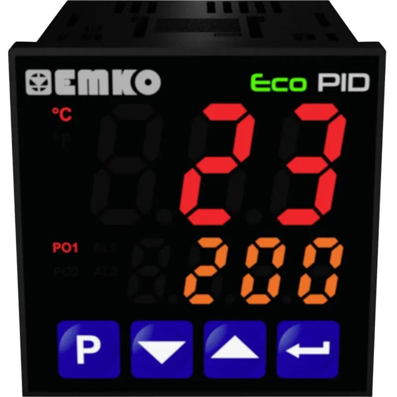 EcoPID.4.5.1R.S.485 Termostato Pt100, j, k, r, s, t, l -199 fino a +999 °c Relè 5 a, ssr (l x l x a) 90 x 48 x 48 - 