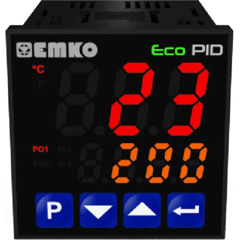 EcoPID.4.5.2R.S.0 Termostato Pt100, j, k, r, s, t, l -199 fino a +999 °c Relè 5 a, ssr (l x l x a) 90 x 48 x 48 mm - 