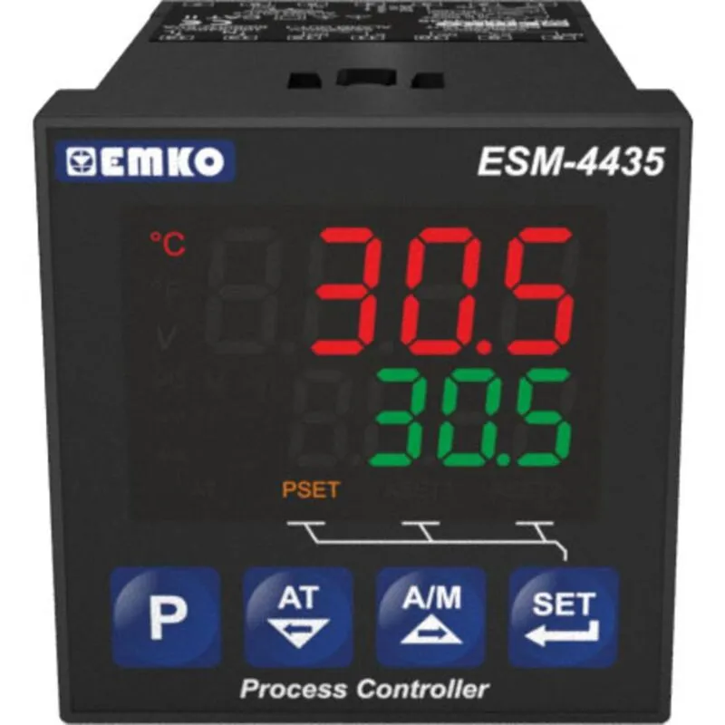 ESM-4435.1.20.0.1/01.01/0.0.0.0 2 punti, p, pi, pd, pid Termostato Pt100, t, j, k, r, s -200 fino a 1700 °c Relè 5 - 