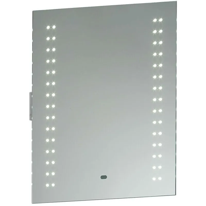 Perle - Applique da parete per bagno argento IP44 con vetro specchiato - 