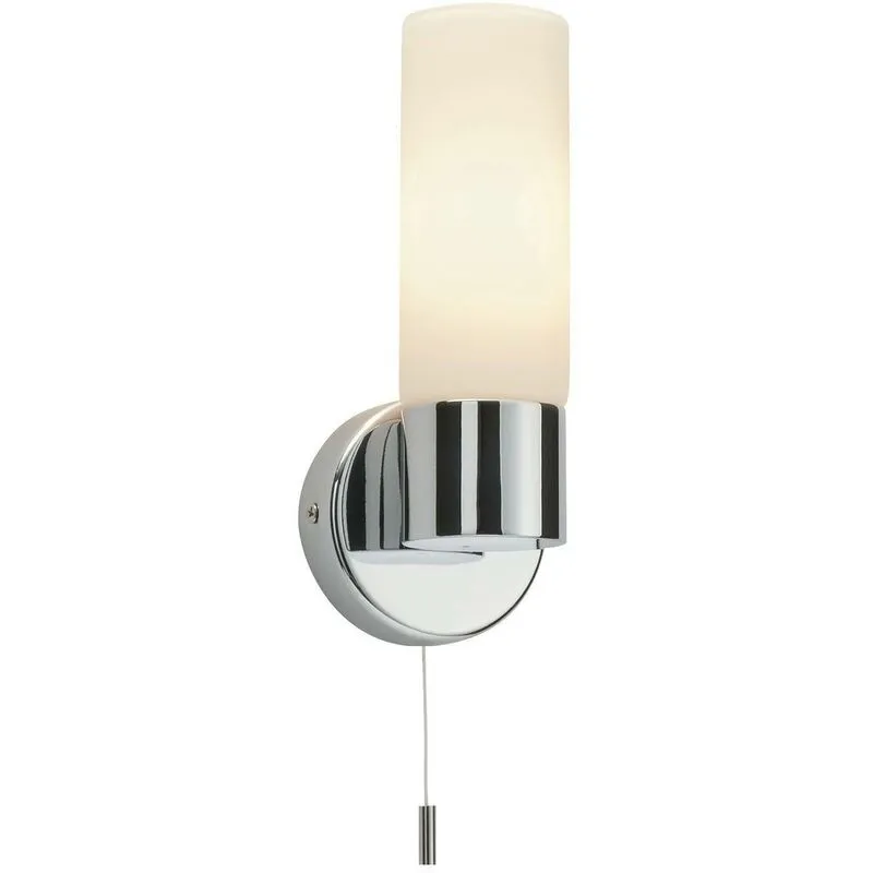 Pure - Applique per bagno 1 luce Cromo IP44 con vetro opalino, E14 - 