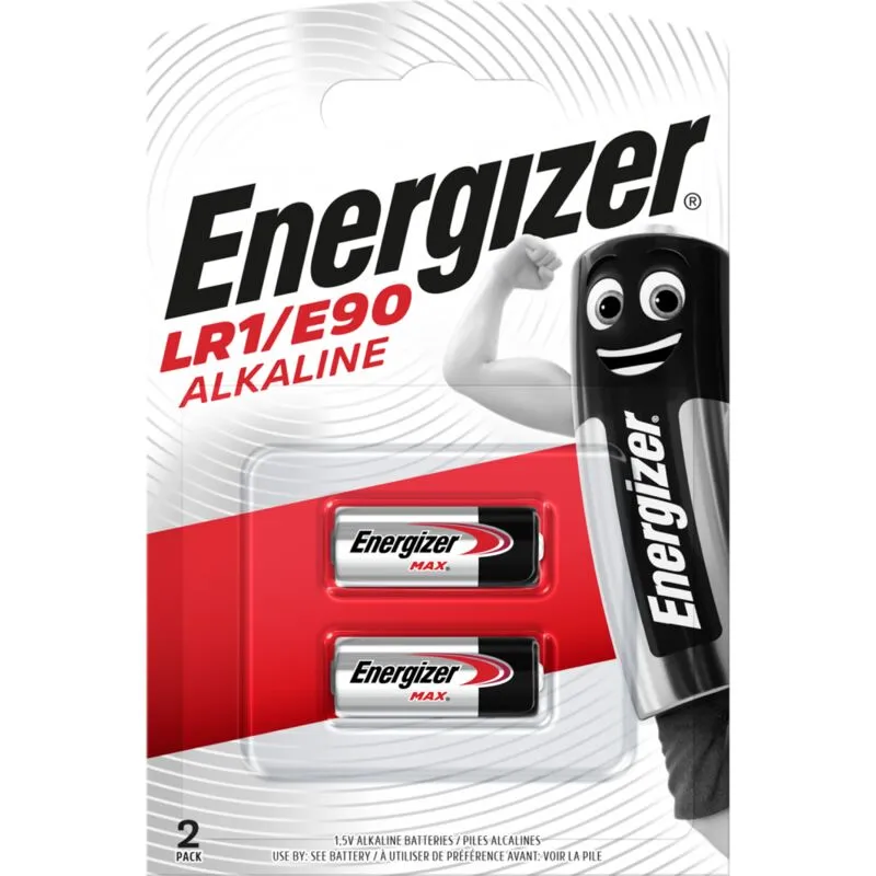 Set di 2 batterie alcaline e90, 1,5 V, ENERGIZER ENERGIZER