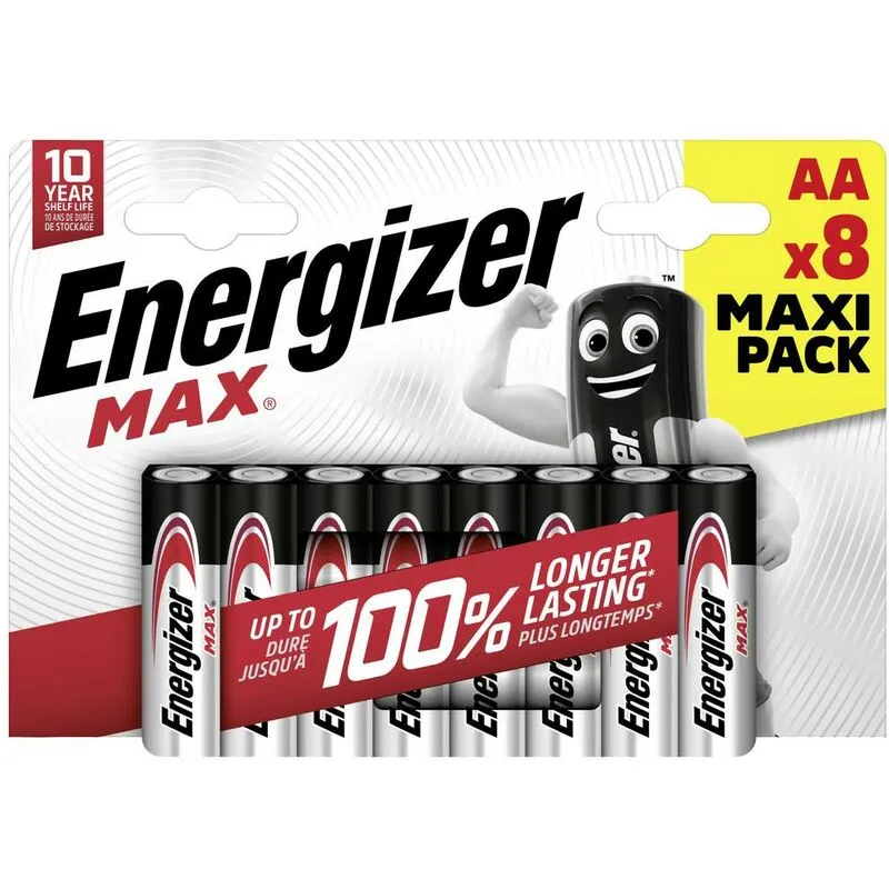  Max Batteria Stilo (AA) Alcalina/manganese 1.5 V 8 pz.