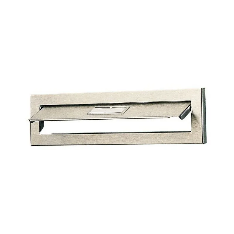 Entrata per cassetta delle lettere in acciaio inox n°2 Decayeux 230 x 30 mm - 161238