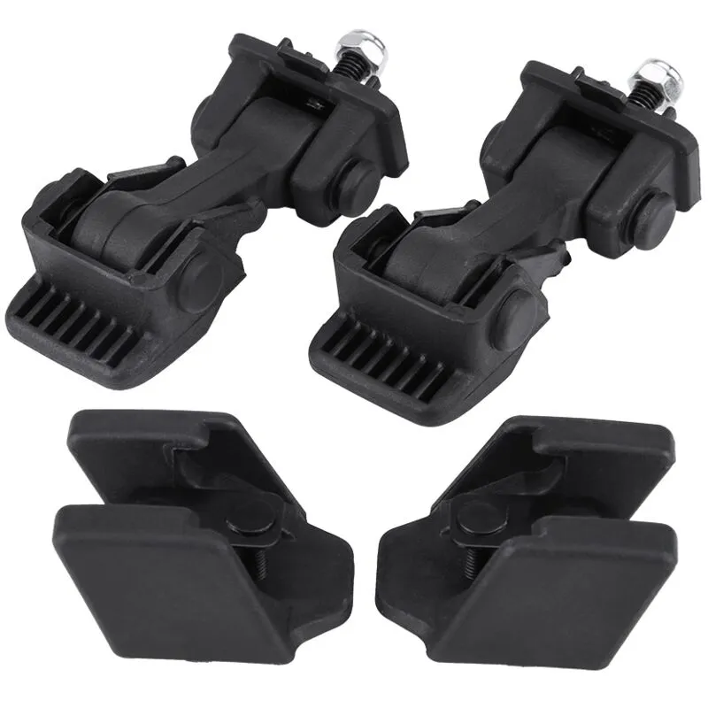 2 set di chiusure e staffe di sicurezza per chiusura cofano per Jeep Wrangler tj 97-06 55176636AD 55395652AC - Eosnow