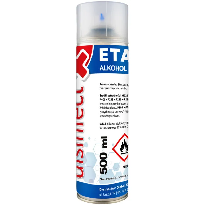 ETANOLO - Alcool etilico denaturato DISINFECT 99% spray 500ml