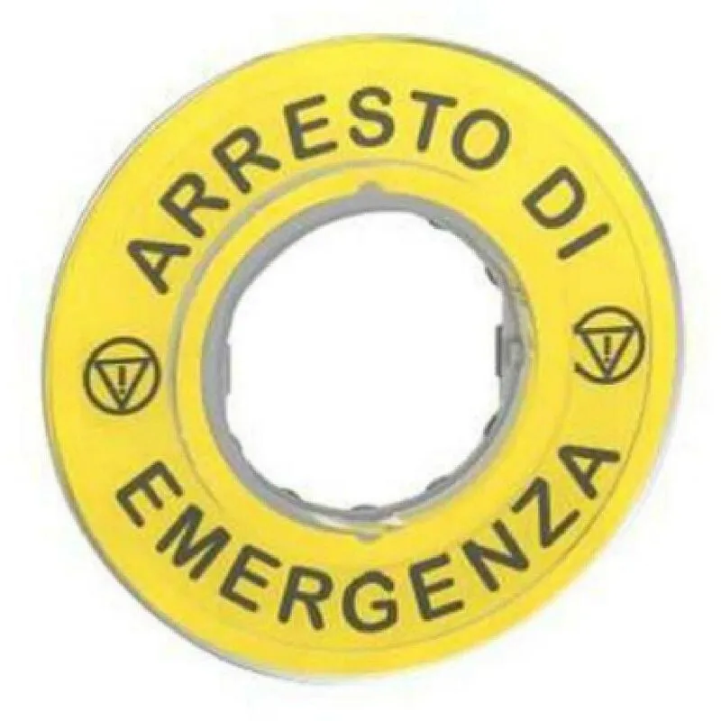 Etichetta arresto emergenza 3d zby9620 - 