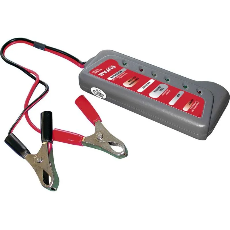 Eufab - Tester batteria per auto 12 cm x 5 cm x 1.6 cm