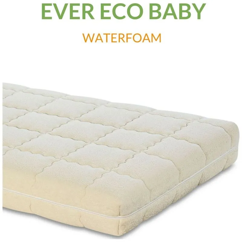 Evergreenweb - Materasso per Bambini 60x125 Alto 12cm in Waterfoam 100% Traspirante Antisoffoco Materassino Baby Ideale per Lettino, Letto Singolo