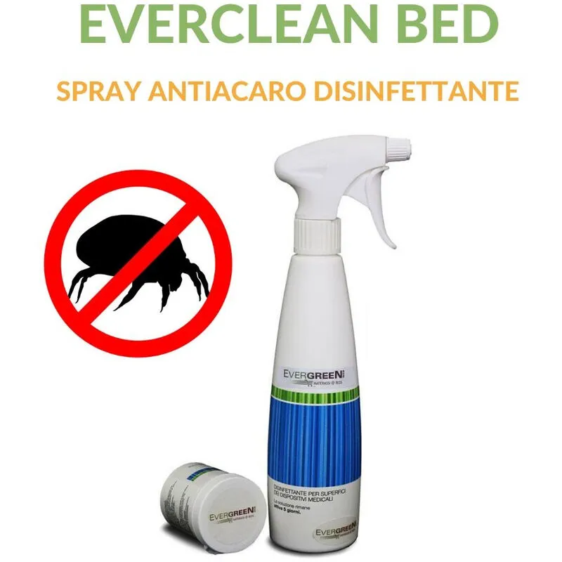 Evergreenweb - Spray Disinfettante Multiuso per Pulizia Superfici Tessuti e Materassi, Spruzzino Igienizzante Germicida Antibatterico e Antiacaro,