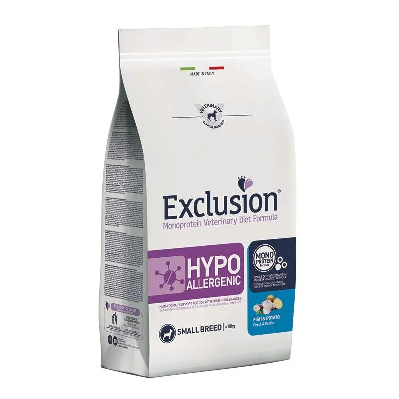 Veterinary diet Per Cani hypoallergenic Pesce e Patata small 2 kg - Exclusion