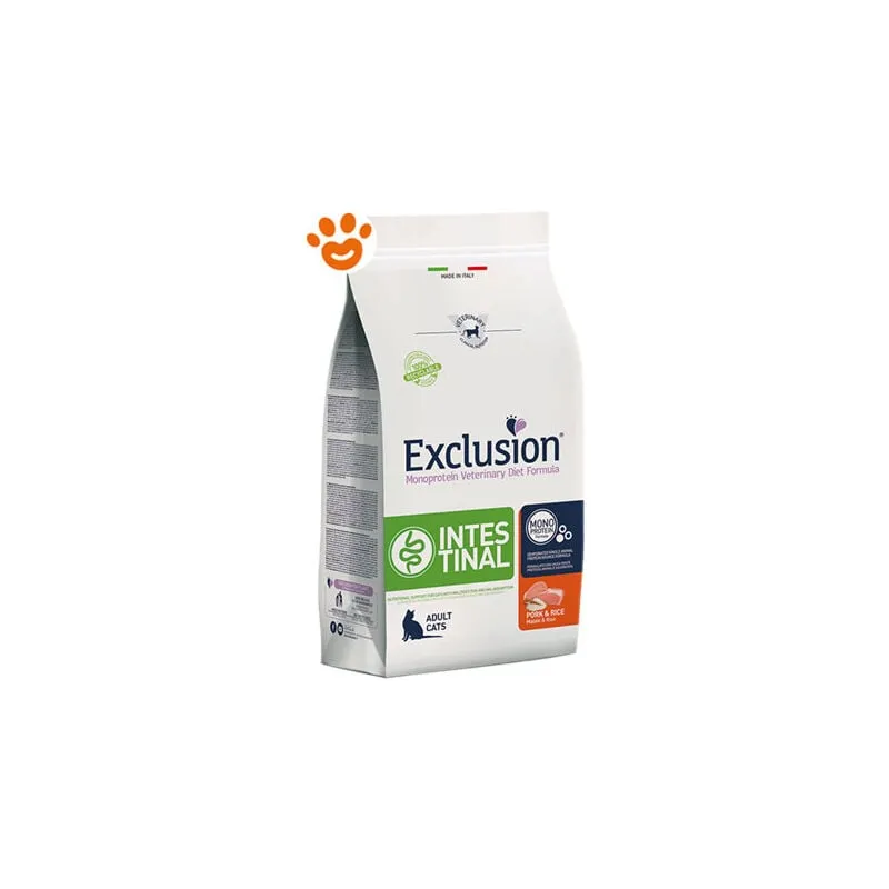 Cat Intestinal Adult Maiale e Riso - Sacco da 300 Gr - Exclusion