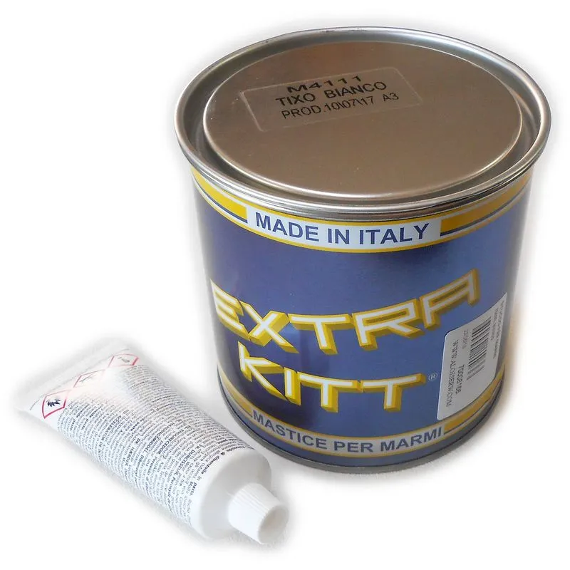 Ilpa - Extra kitt 750ml mastice stucco bianco per marmo