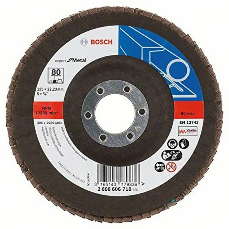  - 2608606718 Disco abrasivo, 125 x 22,23 mm, 80 m/s, 1 pezzo