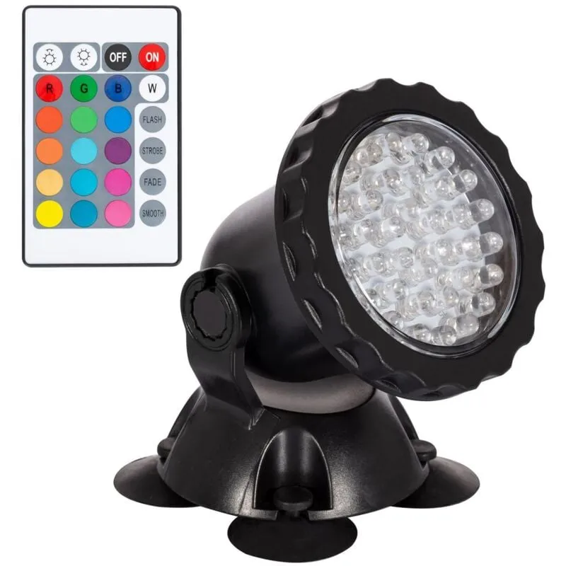 Ledkia - Faretto Acquario led 3,5W Sommergibile IP67 con Telecomando 3.5 w