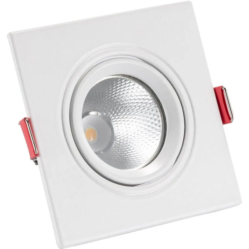 Downlight LED COB Quadrato 5W New Madison (UGR19) Foro Ø 75mm Bianco Naturale 4000K - 4500K