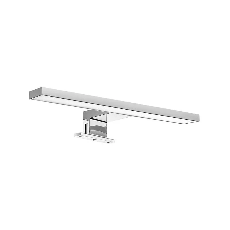 Faretto led Emuca per specchio da bagno Virgo, IP44, 300 mm, Plastica, Cromo