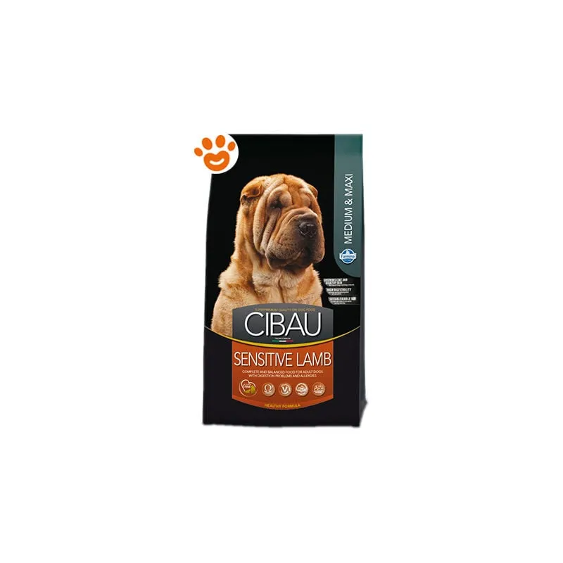  Cibau Dog Adult Medium & Maxi Sensitive Agnello - Sacco da 2,5 kg