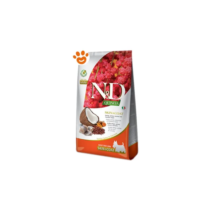  Dog ND Quinoa SkinCoat Adult Mini Aringhe - Sacco da 2,5 Kg