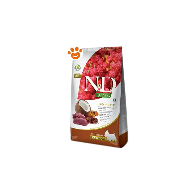  - Dog nd Quinoa SkinCoat Adult Mini Cervo - Sacco da 800 Gr