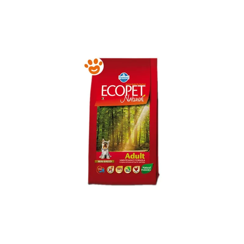  Ecopet Natural Dog Adult Mini Pollo - Sacco da 12 kg