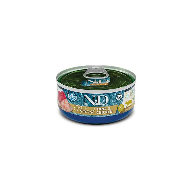 N&d Natural per Gatti Adulti da 70 gr Tonno e Pollo - 