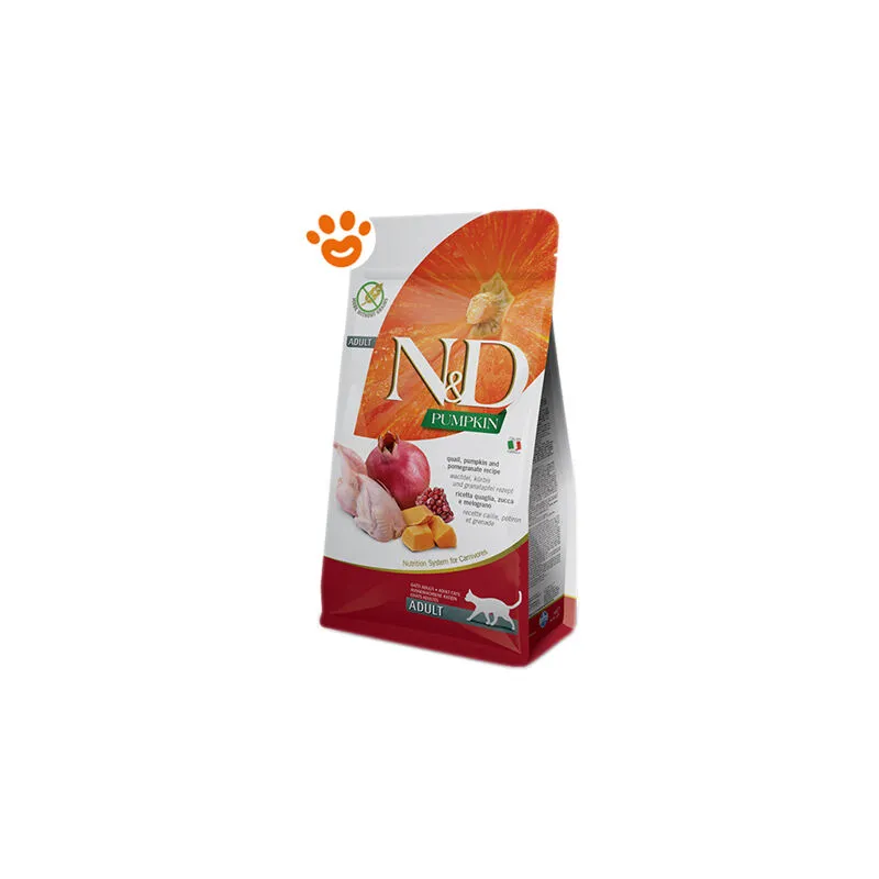  Cat N&D Pumpkin Adult Quaglia Zucca e Melograno - Sacco Da 1,5 Kg