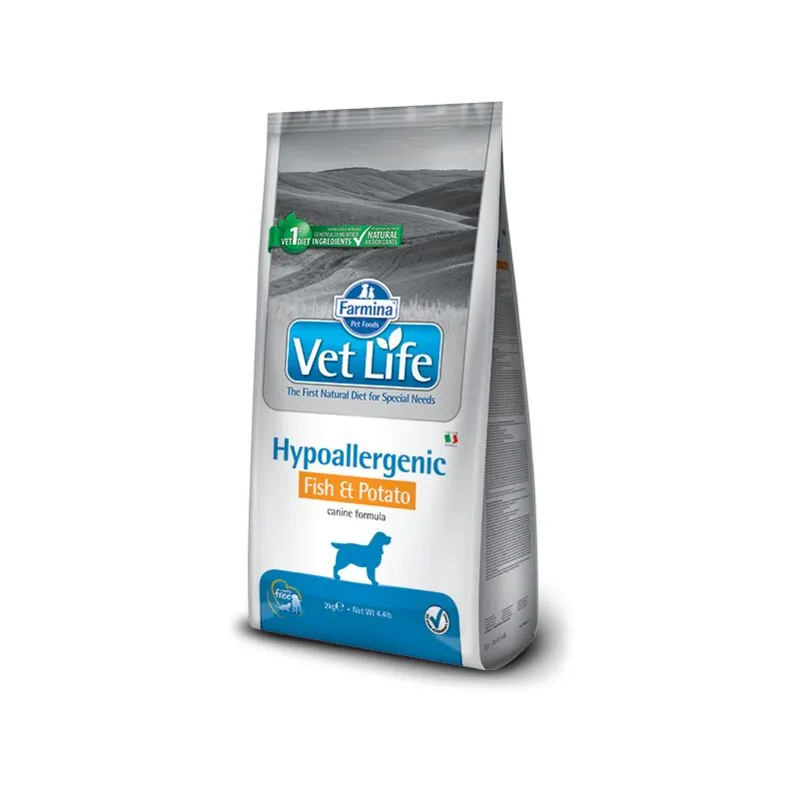  - vet life hypoallergenic fish kg12 lunga scadenza