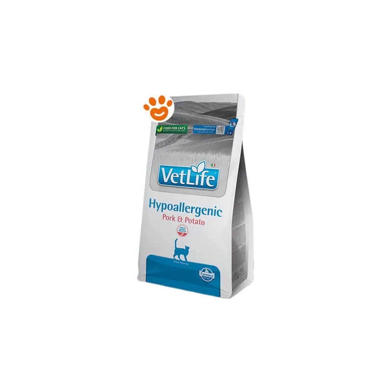  - Cat Vet Life Hypoallergenic Maiale e Patate - Sacco Da 1,5 Kg