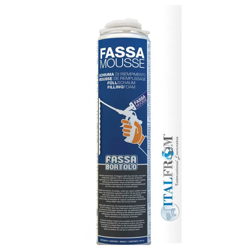 Fassa mousse - Schiuma per la sigillatura dei giunti (0-4 mm) tra le lastre di isolamento termico