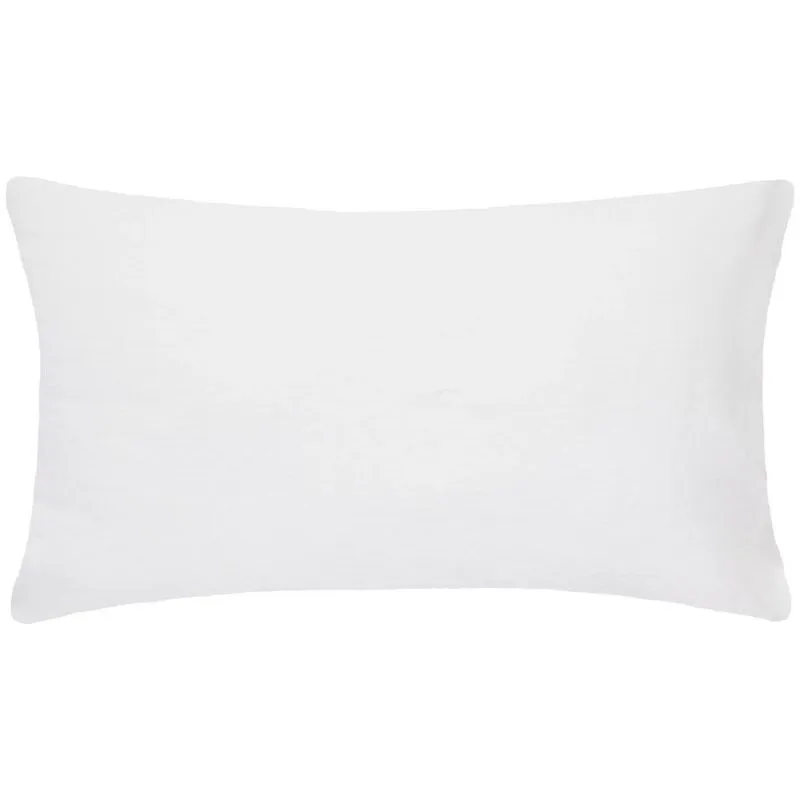 Federa linah in lino lavato bianco avorio 50x70cm - Atmosphera créateur d'intérieur