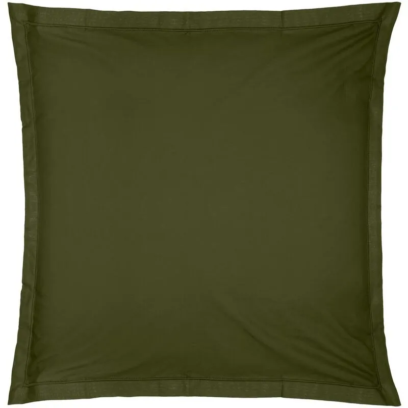 Fodera per cuscino in cotone 63x63cm verde kaki Atmosphera créateur d'intérieur - Verde