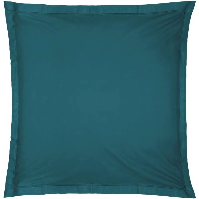 Atmosphera - Fodera per cuscino carina in cotone blu anatra 63x63cm créateur d'intérieur - Blu anatra