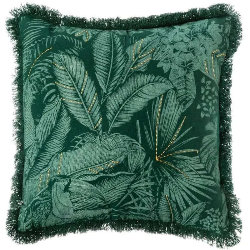 Copricuscino jungle verde 40x40cm - Atmosphera créateur d'intérieur