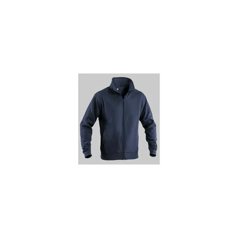 Brico Dea - felpa con full zip blu Tg. m (48-50)