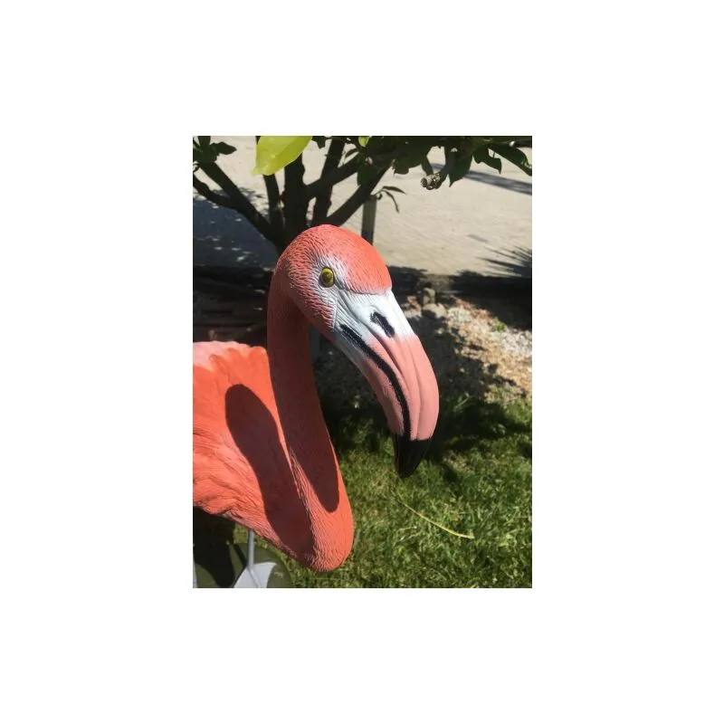 Sport Plast - Fenicottero flamingo tropicale con base h. 90 cm decorazione da giardino in plastica
