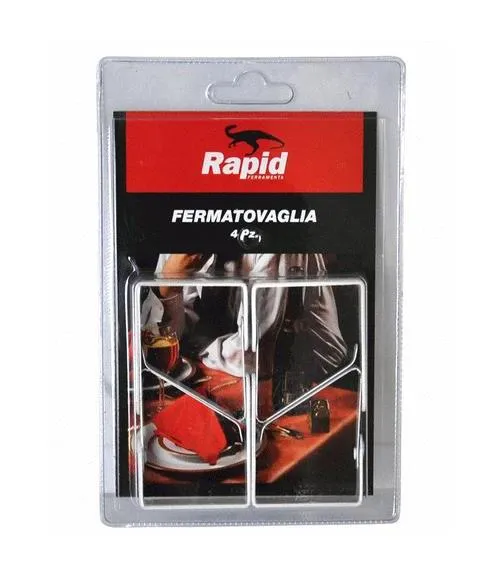 Fermatovaglia a Molla Mm 40 Verniciato Giallo