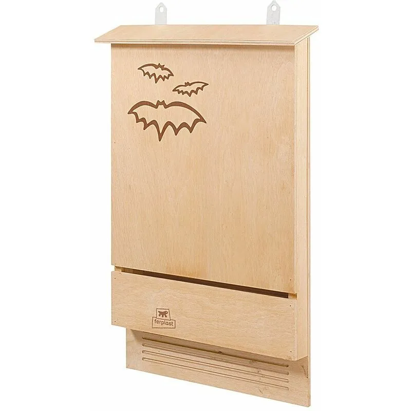 Ferplast - bat house Casetta per pipistrelli in legno fsc. Variante bat house - Misure: 39 x 7 x h 58 cm -
