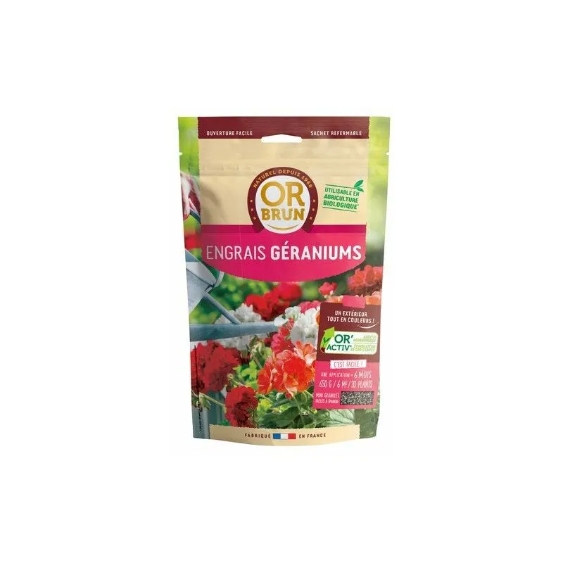 Concime al geranio 650G 9 M² Or Brun