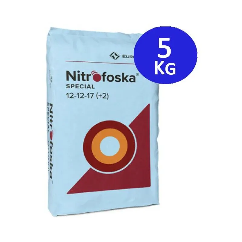 Fertilizzante Nitrofoska Speciale da 5 kg, 12+12+17+2, raccomandato dopo la potatura e per gli alberi in fase di crescita