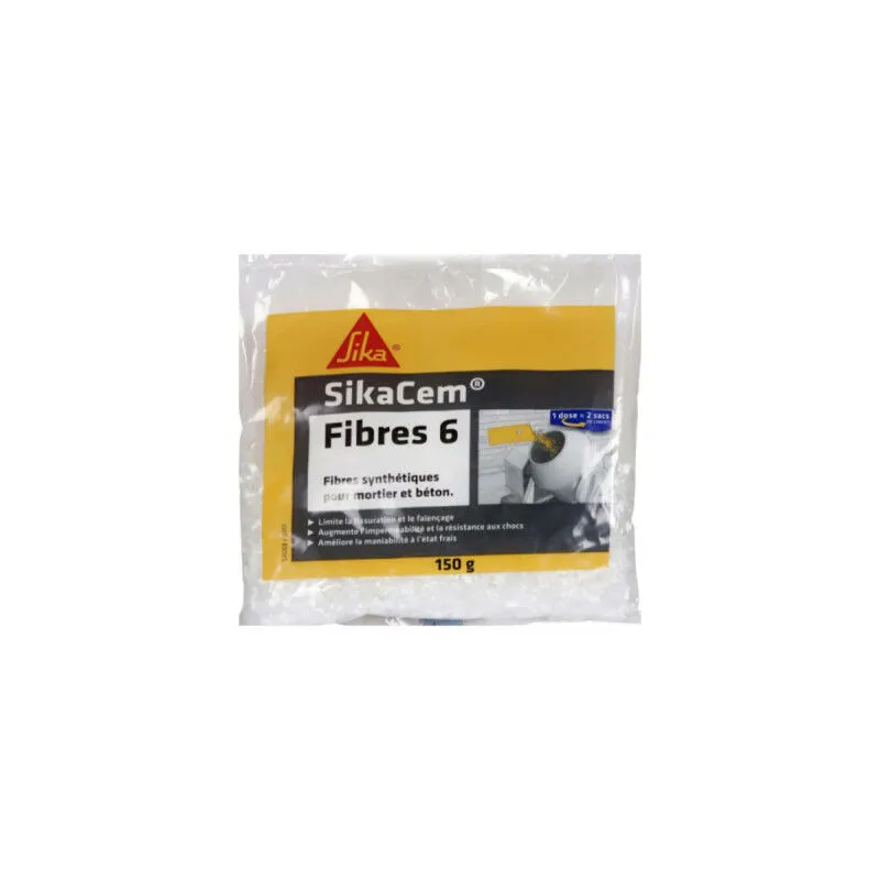 Sika - Cem Micro-Synthetic Structural Fiber 6 - 150g - Blanc